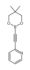 2-((5,5-dimethyl-1,3,2-dioxaborinan-2-yl)ethynyl)pyridyl结构式