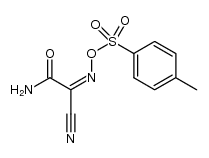 2-cyano-2-[(Z)-tosyloxyimine]acetamide结构式