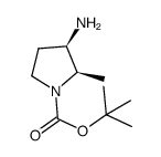(2R,3R)-3-氨基-2-甲基吡咯烷-1-羧酸叔丁酯结构式