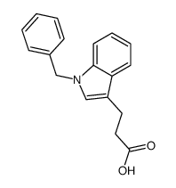 3-(1-Benzyl-1H-indol-3-yl)-propionic acid结构式