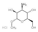 3-氨基-3-脱氧-alpha-d-甘露糖苷甲酯盐酸盐结构式