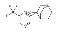 3-[6-(trifluoromethyl)pyrazin-2-yl]-1-azabicyclo[2.2.2]octan-3-ol Structure