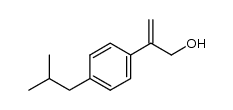 2-(4-isobutylphenyl)prop-2-en-1-ol结构式