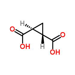(1S,2S)-cyclopropane-1,2-dicarboxylic acid Structure