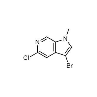 3-Bromo-5-chloro-1-methyl-1H-pyrrolo[2,3-c]pyridine Structure