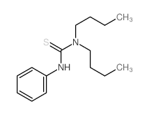 Thiourea,N,N-dibutyl-N'-phenyl-结构式
