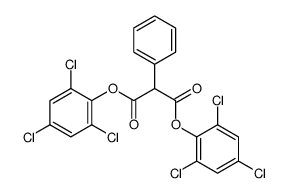 bis(2,4,6-trichlorophenyl) 2-phenylpropanedioate Structure