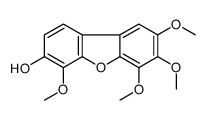 4,6,7,8-tetramethoxydibenzofuran-3-ol Structure