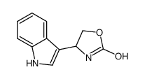 4-(1H-indol-3-yl)-1,3-oxazolidin-2-one结构式