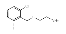 2-[(2-氯-6-氟苄基)硫代]乙胺结构式