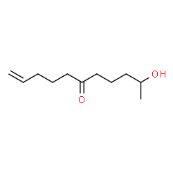 rac 10-羟基-1-十一碳烯-6-酮-d6结构式