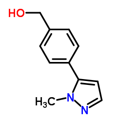 4-(1-甲基-1H-吡唑-5-基)苯甲醇结构式