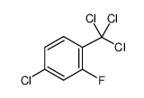 4-氯-2-氟-1-(三氯甲基)苯结构式