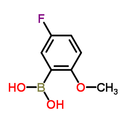5-氟-2-甲氧基苯硼酸结构式