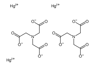 2-[bis(carboxylatomethyl)amino]acetate,mercury(2+) Structure