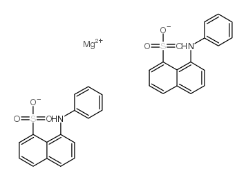 8-苯胺基-1-萘磺酸镁(II)盐水合物结构式