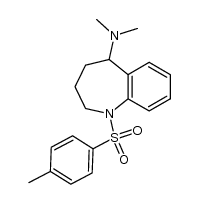 2,3,4,5-Tetrahydro-N,N-dimethyl-1-[(4-methylphenyl)sulfonyl]-1H-1-benzazepin-5-amine结构式