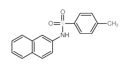 4-methyl-N-naphthalen-2-yl-benzenesulfonamide结构式