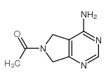 4-氨基-6-乙酰基-5,7-二氢吡咯并[3,4-d]嘧啶结构式