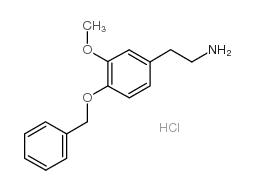 Benzeneethanamine,3-methoxy-4-(phenylmethoxy)-, hydrochloride (1:1) Structure