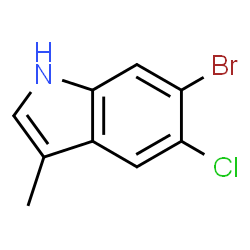 6‐bromo‐5‐chloro‐3‐methyl‐1h‐indole Structure