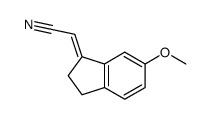 (2E)-2-(2,3-Dihydro-6-methoxy-1H-inden-1-ylidene)acetonitrile结构式