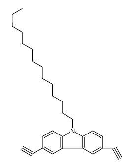 3,6-diethynyl-9-tetradecylcarbazole结构式