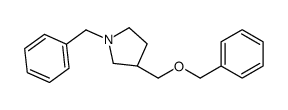 (3R)-1-benzyl-3-(phenylmethoxymethyl)pyrrolidine结构式