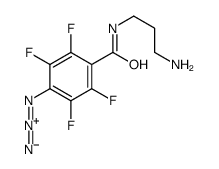 N-(3-aminopropyl)-4-azido-2,3,5,6-tetrafluorobenzamide结构式