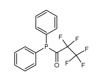Pentafluorpropionyl-diphenylphosphin Structure