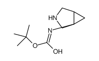 3-氮杂双环[3.1.0]己烷-1-基氨基甲酸叔丁酯结构式