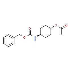 (1r,4r)-4-(((苄氧基)羰基)氨基)环己基醋酸盐结构式