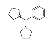 1-[phenyl(pyrrolidin-1-yl)methyl]pyrrolidine结构式