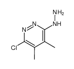 3-chloro-6-hydrazino-4,5-dimethyl-pyridazine Structure