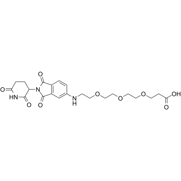 Thalidomide-NH-PEG3-COOH结构式