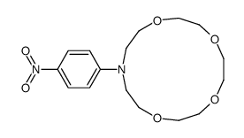13-(4-nitrophenyl)-1,4,7,10-tetraoxa-13-azacyclopentadecane结构式