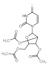 2(1H)-Pyrimidinone,3,4-dihydro-4-thioxo-1-(2,3,5-tri-O-acetyl-b-D-arabinofuranosyl)-结构式