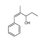2-methyl-1-phenylpent-1-en-3-ol Structure