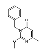3-benzyl-2-methoxy-6-methyl-4-pyrimidinone结构式