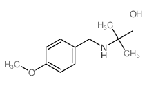1-Propanol,2-[[(4-methoxyphenyl)methyl]amino]-2-methyl-结构式