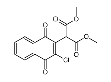 2-[di(methoxycarbonyl)]methyl-3-chloro-1,4-naphthoquinone结构式