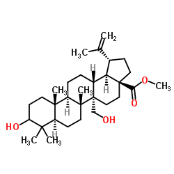 Methyl (3α)-3,27-dihydroxylup-20(29)-en-28-oate Structure