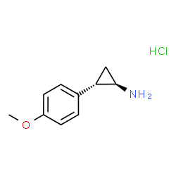 反式-2-(4-甲氧基苯基)环丙烷-1-胺盐酸盐结构式