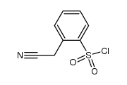 2-cyanomethyl-benzenesulfonyl chloride Structure