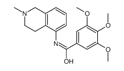 3,4,5-Trimethoxy-N-(1,2,3,4-tetrahydro-2-methylisoquinolin-5-yl)benzamide Structure
