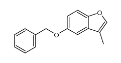 5-benzyloxy-3-methyl-benzofuran结构式