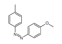 (4-methoxyphenyl)-(4-methylphenyl)diazene结构式