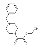 2-(4-苄基-1-哌嗪)-2-氧代乙酸乙酯结构式