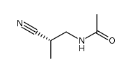 (S)-N-(2'-cyanopropyl)acetamide结构式