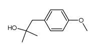 1-(4-甲氧基苯基)-2-甲基丙烷-2-醇结构式